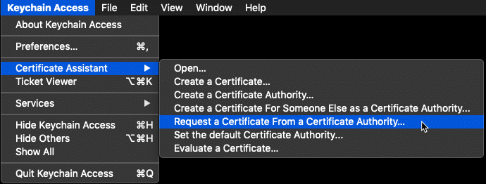 Request a Certificate From a Certificate Athority