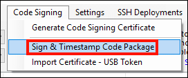 Sign & Timestamp Code Package