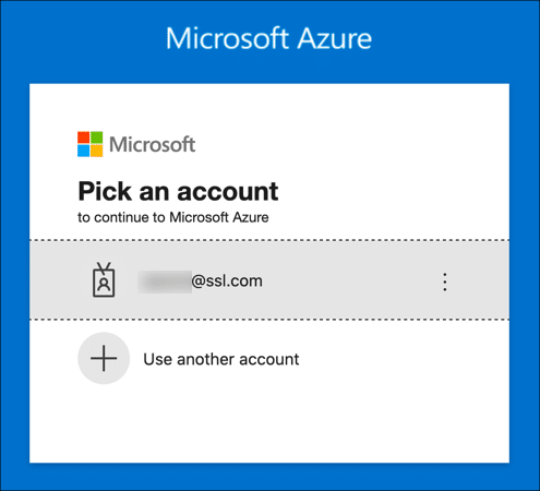 Sign into Azure