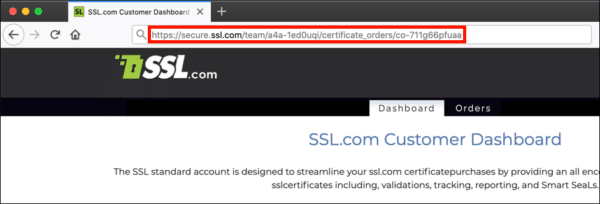 certificate URL